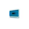 Щит навесной TEKFOR 12 модулей IP41, прозрачная синяя дверца фото 1