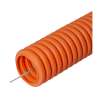 Труба гофрированная ПНД лёгкая безгалогенная (HF) оранжевая с/з д16 (100м/5500м уп/пал) Промрукав фото 1