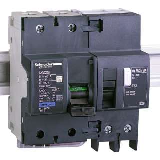 Автоматический выключатель 63A C 2 полюса Schneider Electric, серия NG125H