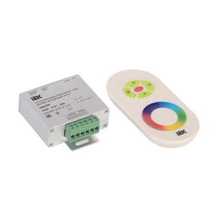 Контроллер с ПДУ радио (белый) RGB 3 канала 12В, 4А, 144Вт ИЭК-eco