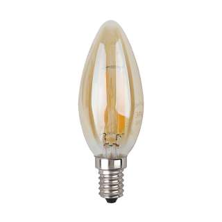 Лампа светодиодная ЭРА F-LED B35-7w-827-E14 gold