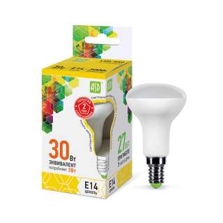 Лампа светодиодная LED-R50-standard 3Вт 230В Е14 3000К 270Лм ASD