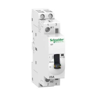 Модульный контактор с ручным управлением iCT Acti 9 25A 2Н Schneider Electric