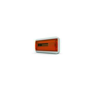 Щит навесной TEKFOR 18 модулей IP65, прозрачная оранжевая дверца