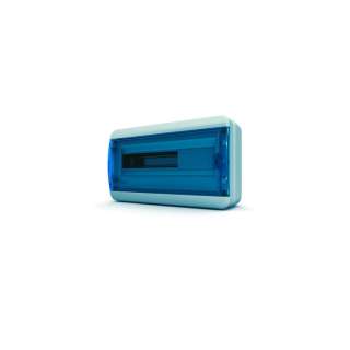 Щит навесной TEKFOR 18 модулей IP65, прозрачная синяя дверца