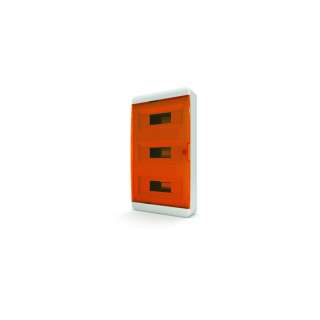Щит навесной TEKFOR 36 модулей IP41, прозрачная оранжевая дверца