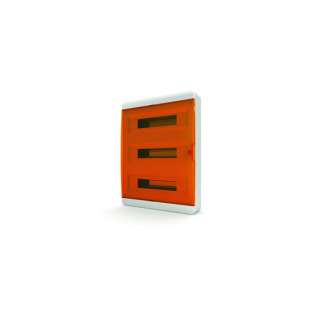 Щит навесной TEKFOR 54 модуля IP41, прозрачная оранжевая дверца