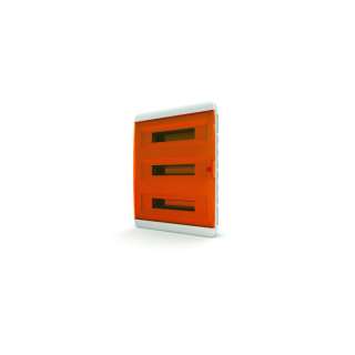 Щит встраиваемый TEKFOR 54 модуля IP41, прозрачная оранжевая дверца