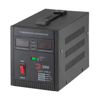 СНПТ-1000-Ц ЭРА Стабилизатор напряжения переносной, ц.д., 140-260В/220/В, 1000ВА (4)