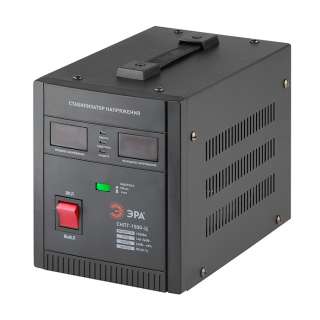 СНПТ-1500-Ц ЭРА Стабилизатор напряжения переносной, ц.д., 140-260В/220/В, 1500ВА (4)