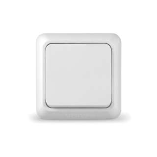 Выключатель одноклавишный UNIVersal Олимп, цвет белый