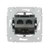 Legrand 775936 Розетка телефонная 2хRJ45 (8 контактов) PRO21 фото 1