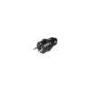 ВПп10-02-Ст Вилка разборная прямая с заземляющим контактом 16А черная ИЭК фото 1