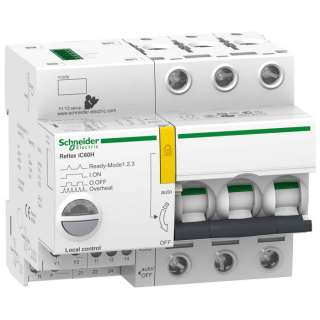 Автоматический выключатель 10A C Ti24 3 полюса Schneider Electric, серия Reflex iC60H