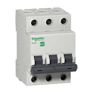Автоматический выключатель Schneider Electric Easy 9 3 полюса 10A B 4,5кА 400В =S=