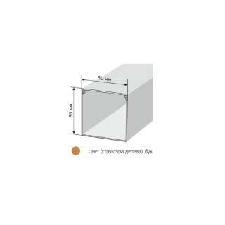 Кабель-канал бук 2-й замок 60х60 (24м/уп) Промрукав