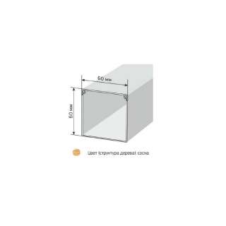 Кабель-канал сосна 2-й замок 60х60 (24м/уп) Промрукав