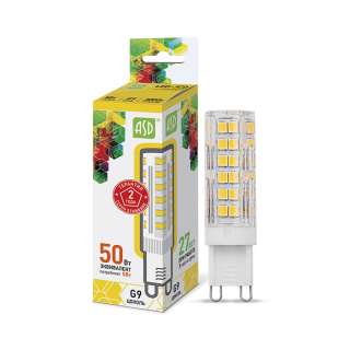 Лампа светодиодная LED-JCD-standard 5Вт 230В G9 3000К 450Лм ASD