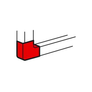 Legrand 638023 Плоский угол 85x50 мм METRA