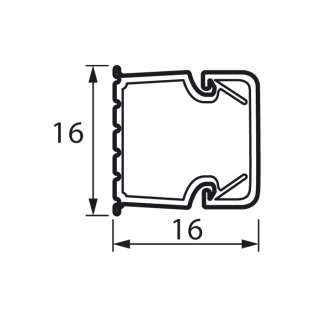 Legrand 638191 Мини-канал 16x16мм METRA