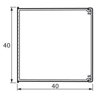 Legrand 638196 Мини-канал 40x40мм METRA