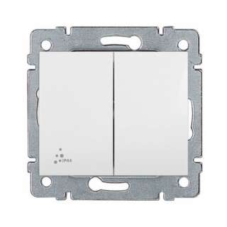 Legrand 771021 Выключатель двухклавишный IP44