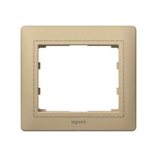 Legrand 771990 Рамка 1 пост кожа Havana