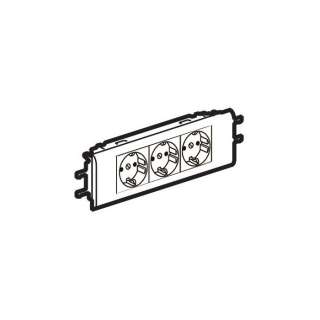 Legrand 77433 Розетка 3х2К+3 Программа Mosaic для установки в кабель-канале автоматические клеммы стандартная