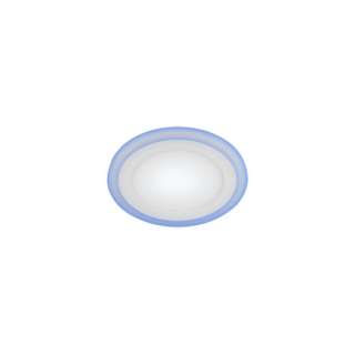 Светильник светодиодный круглый c cиней подсветкой ЭРА LED 3-6 BL 6W 220V 4000K (40/960)